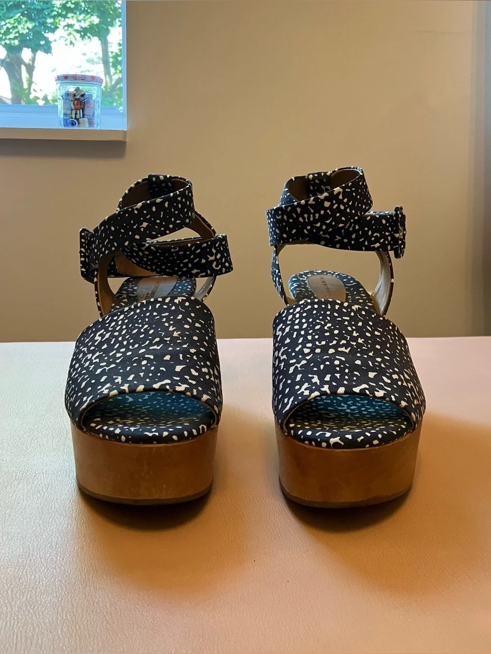 Indigo Print Pierre Hardy x Gap Platform Sandals Size 41